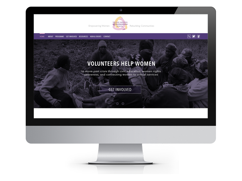 Mock-up of YMEK website